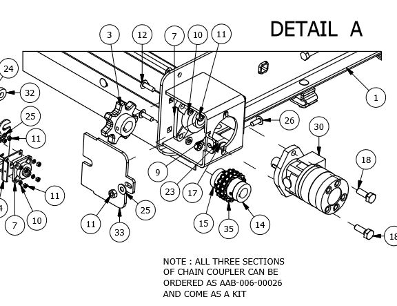 Sprockets Gearbox And Chain TMR Feeder Mixer