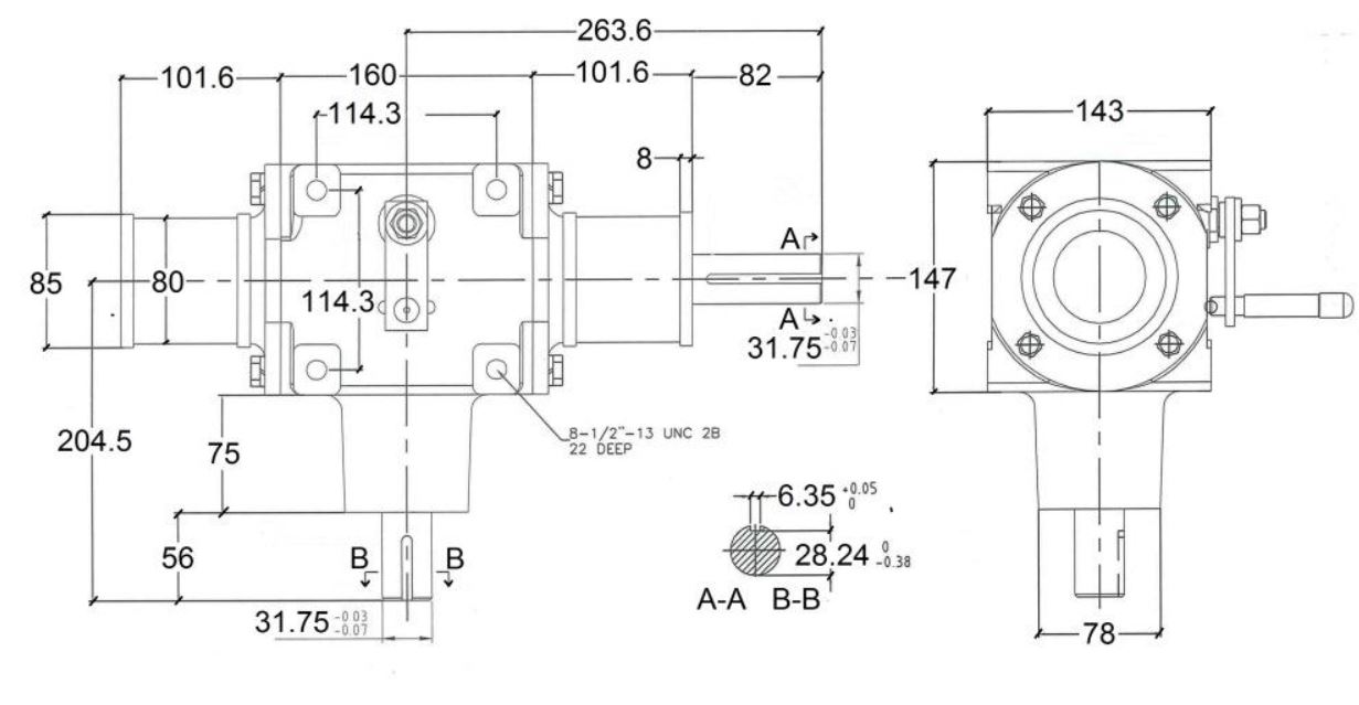 Auger gearboxes