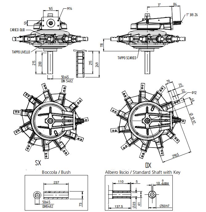 Side-Delivery Rake Gearbox