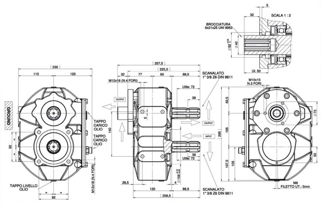 Gearboxes Multiplier For Hydraulic Pump System