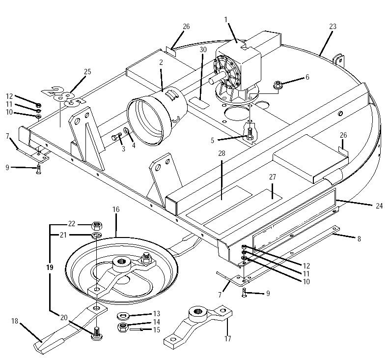Gearbox For Rotary Mowers