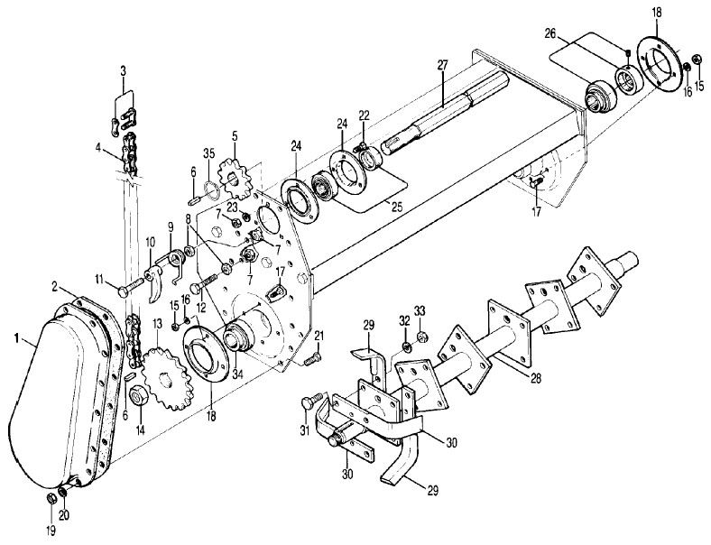 Gearbox For Rotary Cultivators