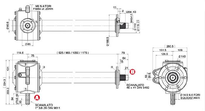 Gearbox For Rotary Cultivators