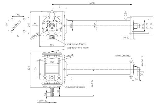 Pto Shaft & Gearbox For Tillers
