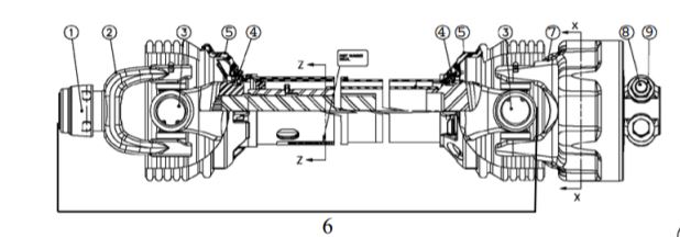 Tree Cutter Overrunning Drive Shaft With Slip Clutch And Gearbox