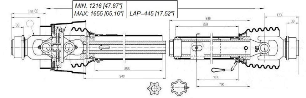 Pto Shaft & Gearbox For Vineyard Sprayer