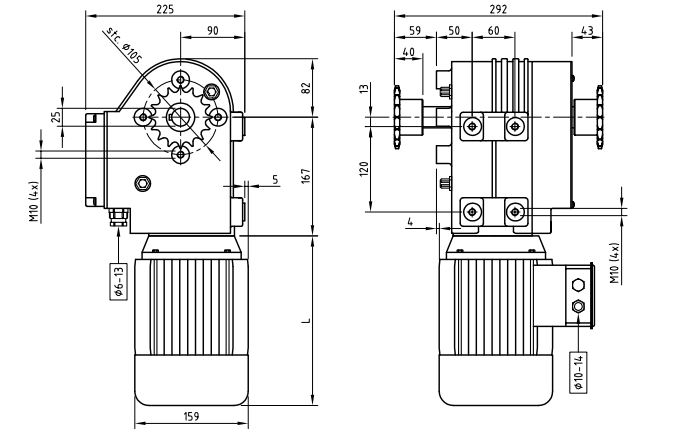 Motor Gearboxes For Hoisting Systems Of Greenhouse