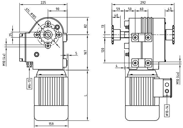 Motor Gearboxes For Hoisting Systems Of Greenhouse