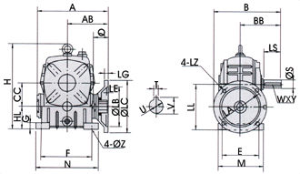 Worm Reducer Gearbox