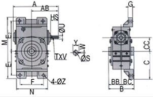 Worm Gear Gearbox
