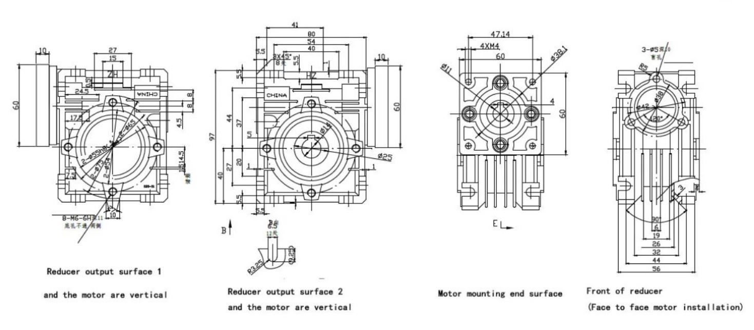 Nema 23 Worm Gearbox