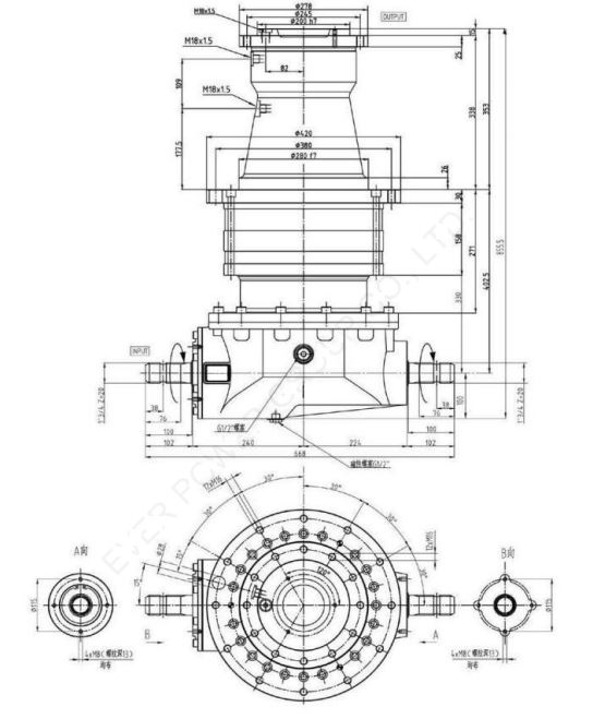 Pto Shaft & Gearbox For PEECON Vertical Feed Mixers