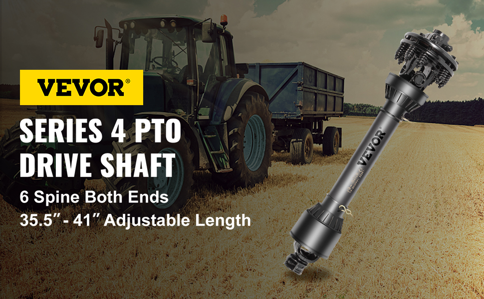 1-3/8" Drive 6 Spline Ends Driveline Series 4 Tractor 31.5"-41"   Shaft  PTO Shaft   for Bush Hog/Finish Mower