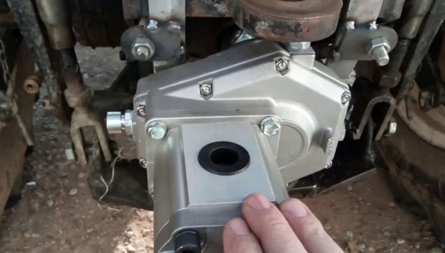 KM6003 Series Gear Pump Gearbox PTO Speed Increaser Aluminium Multiplier for Tractor Hydraulic Pump