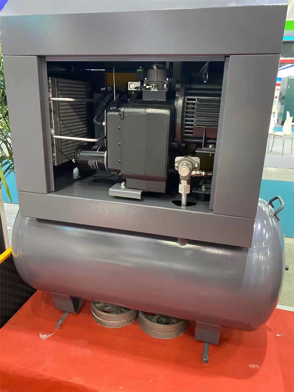 Single Phase Mini Electric Mobile 220/230/240V 8 Bar~10 bar 4 kW 5.5 HP Rotary Screw Air Compressor for Vehicles Painting