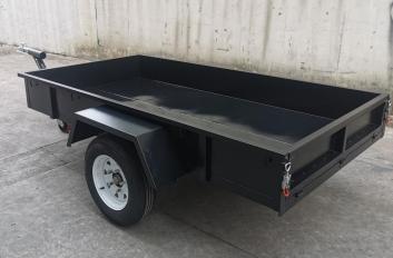 Small 2-Wheel Box Type Fence Trailer Rear Mounted for Agricultural Machinery Transportation Car Trailers