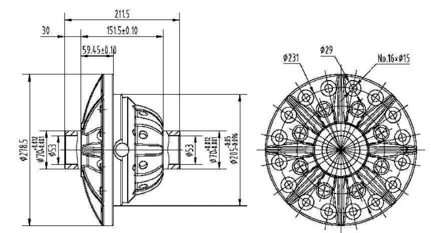 Agricultural 5964 Series Gearbox 1:1.8 Ratio