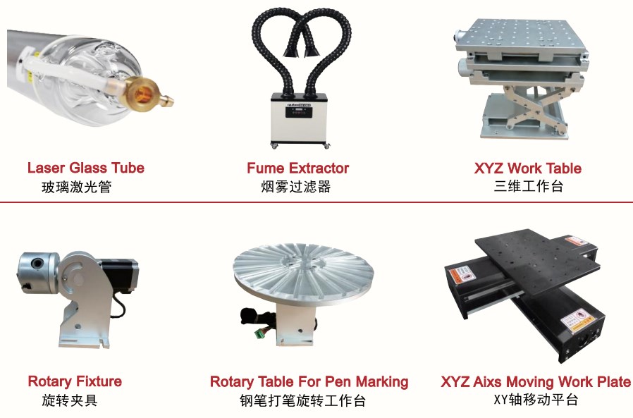 Professional Manufacturer 100W 3D Dynamic Glass Tube CO2 Laser Marker