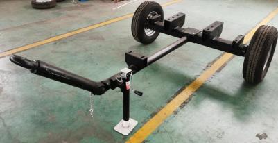 2 Tons Load Torque Shock Absorber 2-Wheel Rear Axle with Brake for Car Trailers