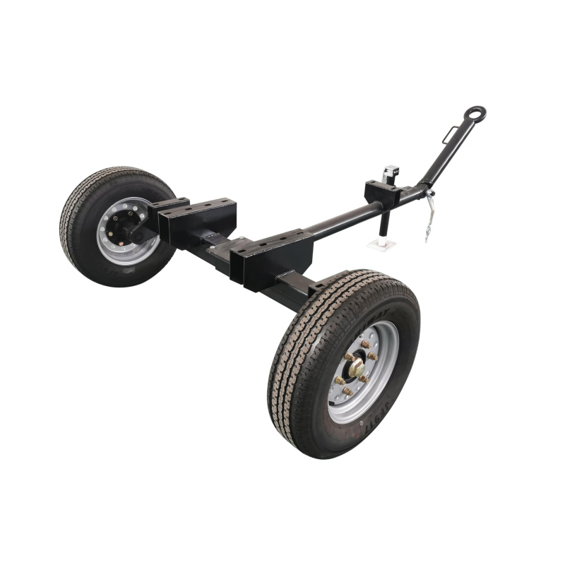 2 Tons Load Torque Shock Absorber 2-Wheel Rear Axle with Brake for Car Trailers