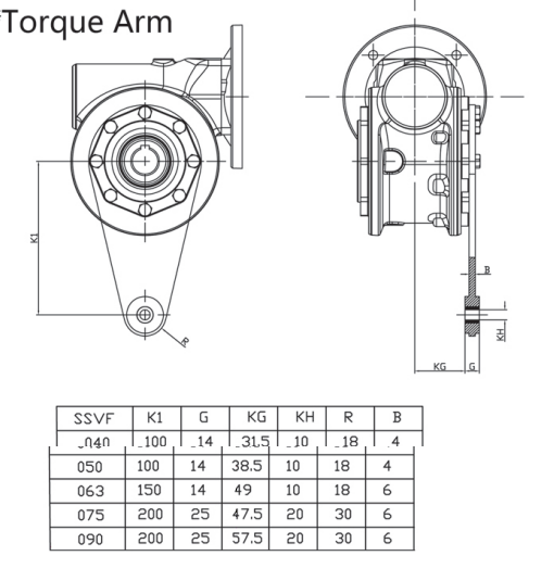 SSVF40 Stainless Steel 304 Speed Gear Reducer Worm Gearbox