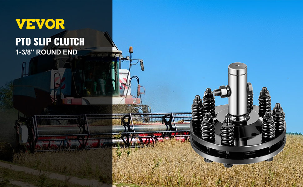 1 3/8" Smooth Round Ends Friction Carburized Steel Tractor Adjustable Rotary Cutter Clutch      for PTO Shaft