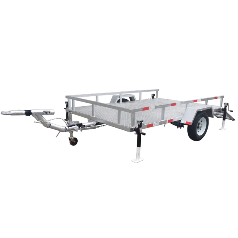 1000kg Load 4-Wheel Trailer for Excavator ATV Crawler Machine Travel System Car Trailers for Off-Road Vehicles
