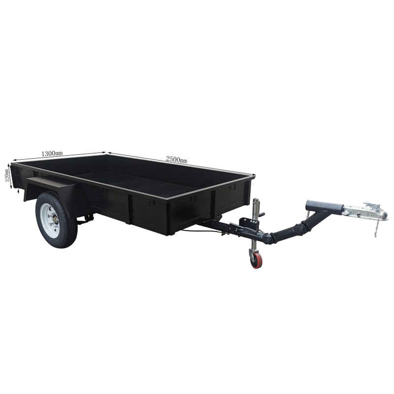 Small 2-Wheel Box Type Fence Trailer Rear Mounted for Agricultural Machinery Transportation Car Trailers