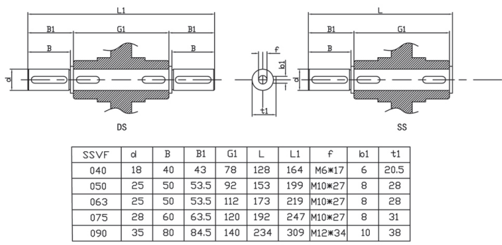 SSVF40 Stainless Steel 304 Speed Gear Reducer Worm Gearbox