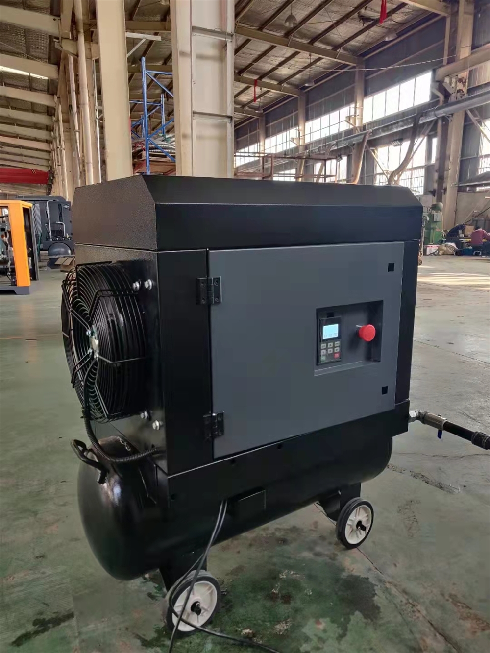 Single Phase Mini Electric Mobile 220/230/240V 8 Bar~10 bar 4 kW 5.5 HP Rotary Screw Air Compressor for Vehicles Painting