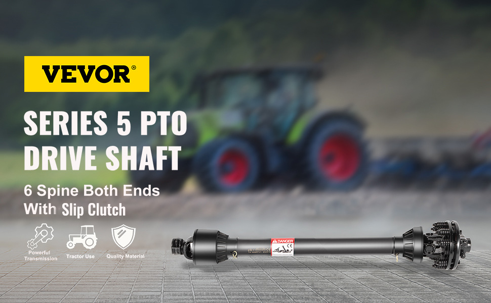 1-3/8" Drive 6 Spline Both Ends Driveline Series 5 Tractor 43"-57"   Shaft  PTO Shaft   for Bush Hog/Finish Mower