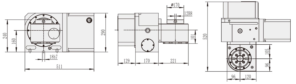 WT-RT170 Proper Price Metal Vertical Cnc 5 Axis Machining Center Accessories