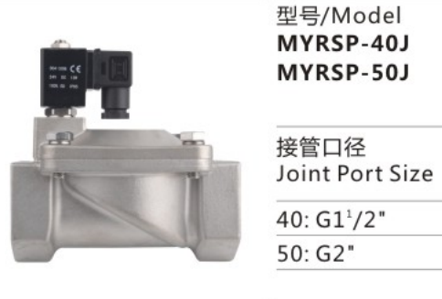 China Professional Manufacture MYRSP-50J MYRSP Series Stainless Steel Solenoid Valve for Sale