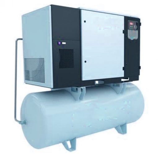 Mini Electric Portable 11KW 15HP 15bar~16bar 4 in 1 Rotary Screw Air Compressors with Air Dryer for Fiber Laser Cutting Machine