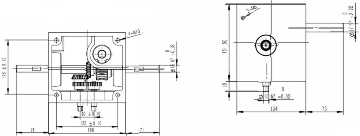 0.06KW 0.09KW 0.12KW 0.18KW 0.20KW 0.25KW 0.37KW 0.55KW Non Standard Reducer Worm Gearbox for Chenille Spinning Machines