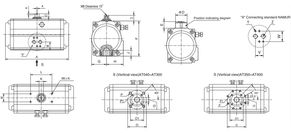 Professional Manufacturer Stainless Steel Neumatic Actuator Pvc Pneumatic Ball Valve for Valve Gearboxes