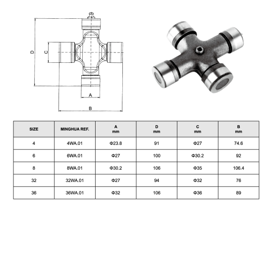 Metal Universal Joint Coupling Precision Cross Steering Gear Universal Joint Cross Coupling