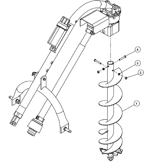 Model 400 3-Point Post Hole Digger for Compact/Sub-Compact/Cat 0 Tractors Drill for Planting & Agriculture Applications