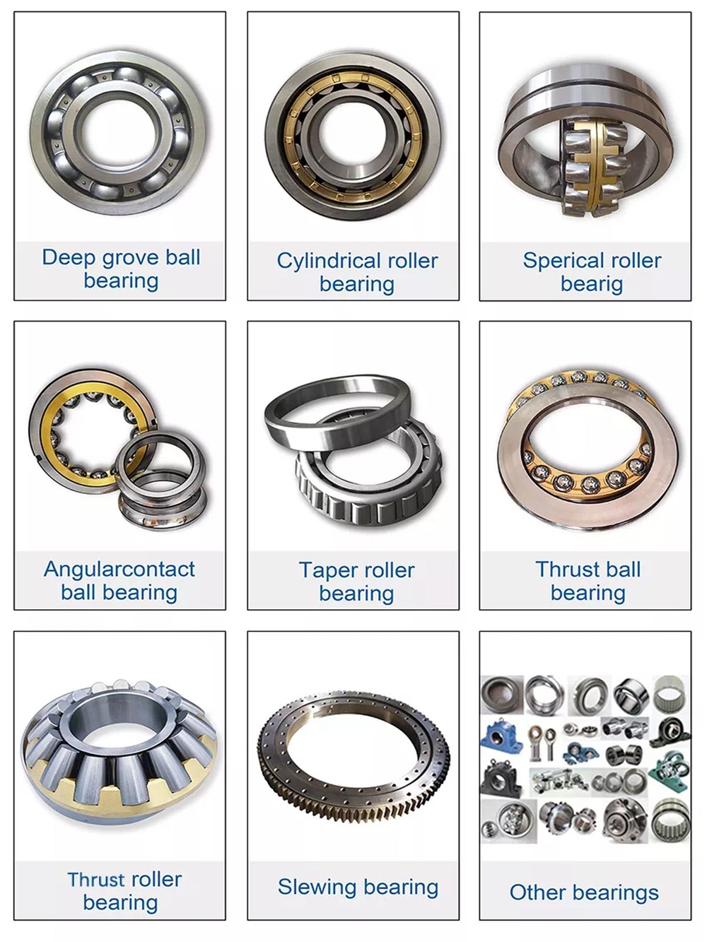 NU 2203 Series China Manufacturer High Quality Low Noise High Load Brass Cage Single Row Cylindrical Roller Bearings