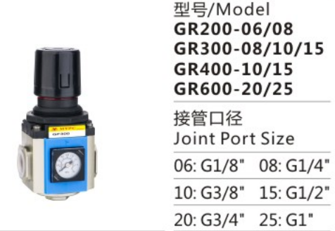 G Series GR300-08/10/15 Air Source Treatment Unit air drying Compressed Air System Filter Pressure Regulator for sale