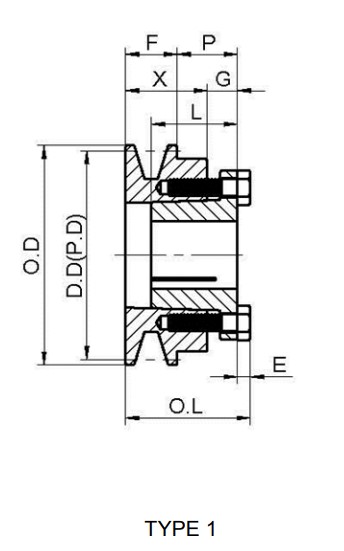 American Standard AKH Series Cast Iron Single Groove Sheaves Pulleys High Quality V-Belt for 4L or Belts OEM Customizable