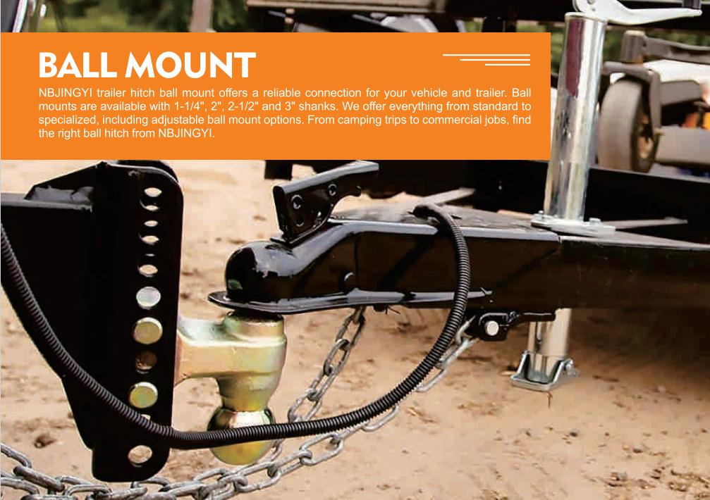 1BJY-HM-73 Trailer Parts and Accessories Capacity 6000lbs Trailer Ball Mount for Hitch Ball Mount Drop