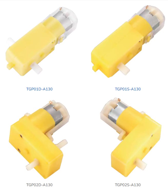 Durable and High Quality TGP01S-A130 Plastic Gearbox Mini Geared Motor for Toy Car