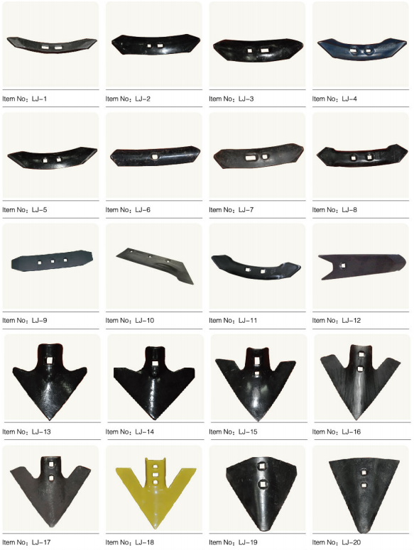 LJ-14 Good Quality Customized Agricultural Machinery Parts Plow Tip Plow Shovel for Cultivator Machine