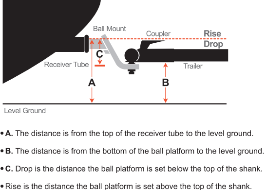 1BJY-HM-73 Trailer Parts and Accessories Capacity 6000lbs Trailer Ball Mount for Hitch Ball Mount Drop