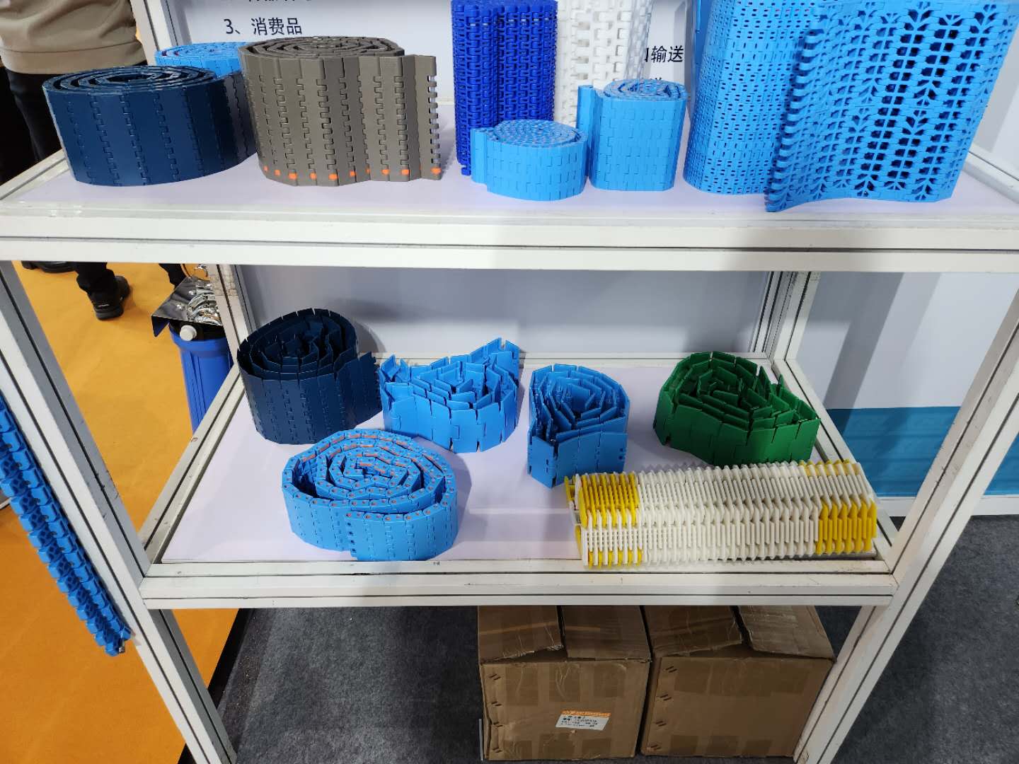 Promotional Various 1070 Series 25.4mm Pitch Magnetic Flat Top Turning Chain Plastic Chain for Sale