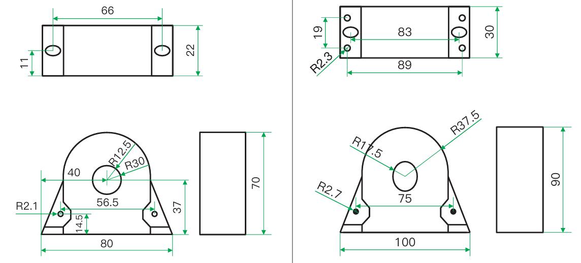 SITD Series electromagnetic conversion magnetic balance current sensor for chopper, variable frequency speed regulator