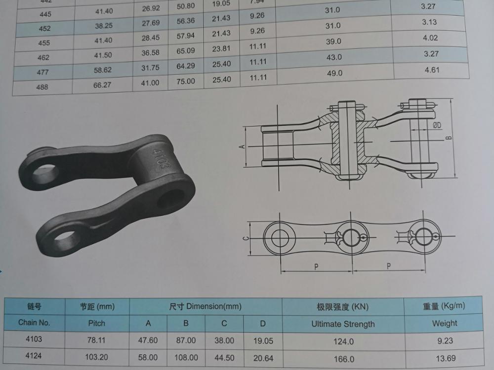 488-K2 Cast Pintle Chains