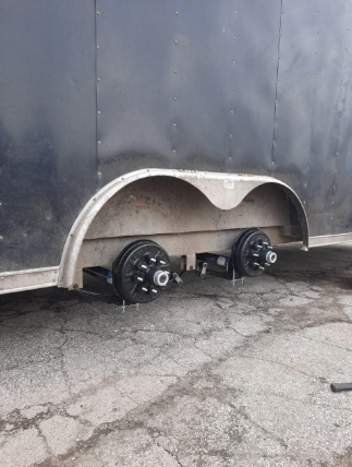 Trailer Axle Shaft Spring Axles With 2000-2200lbs 4 Lug or 5 Lug Hub