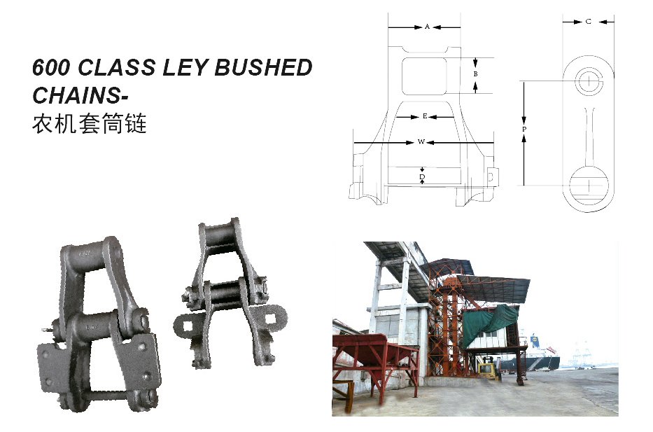 Agricultural Conveyor 603 604 704 600 Ley Bushed Chains